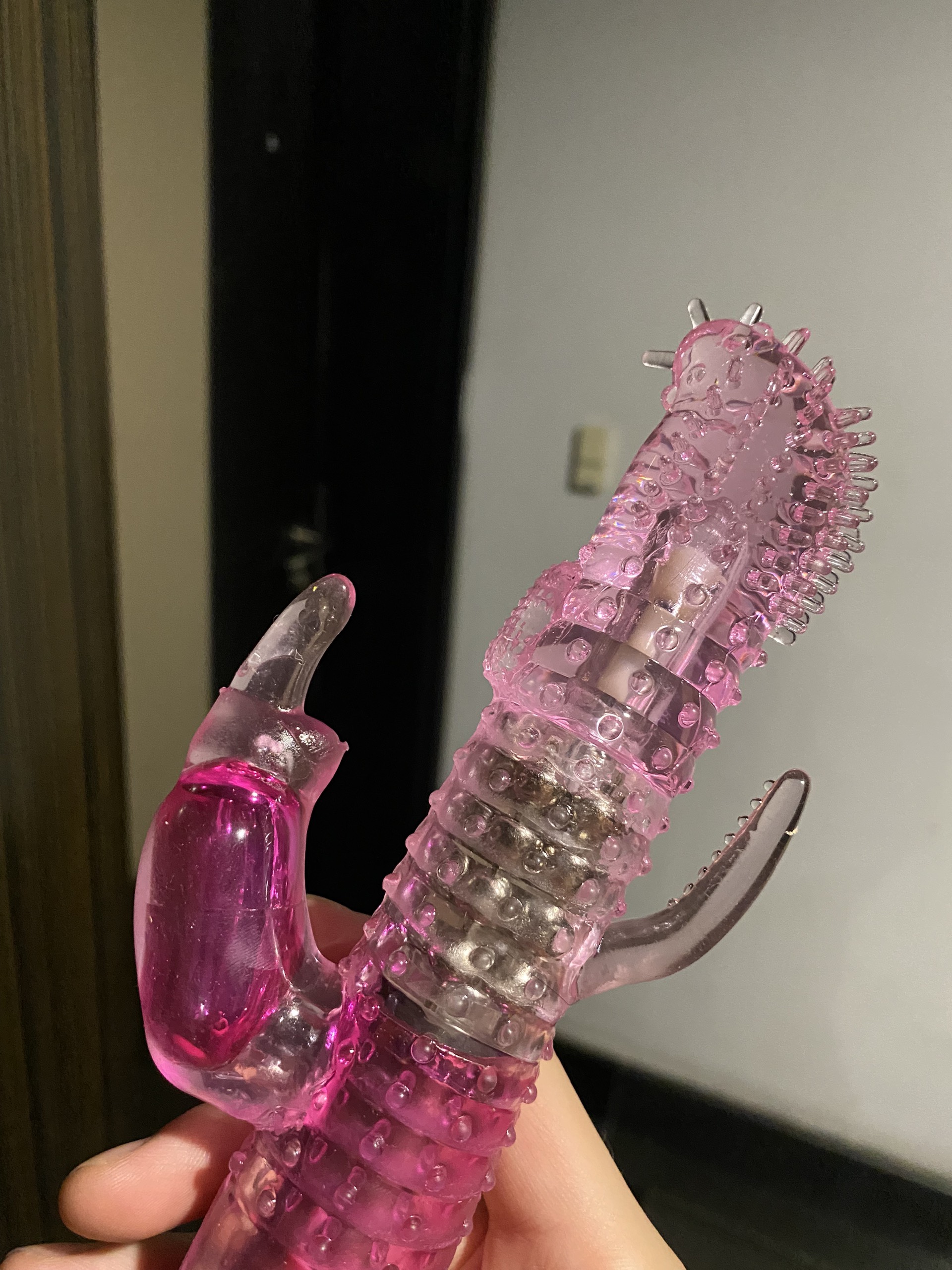 Chày rung gai trong suốt xoay được