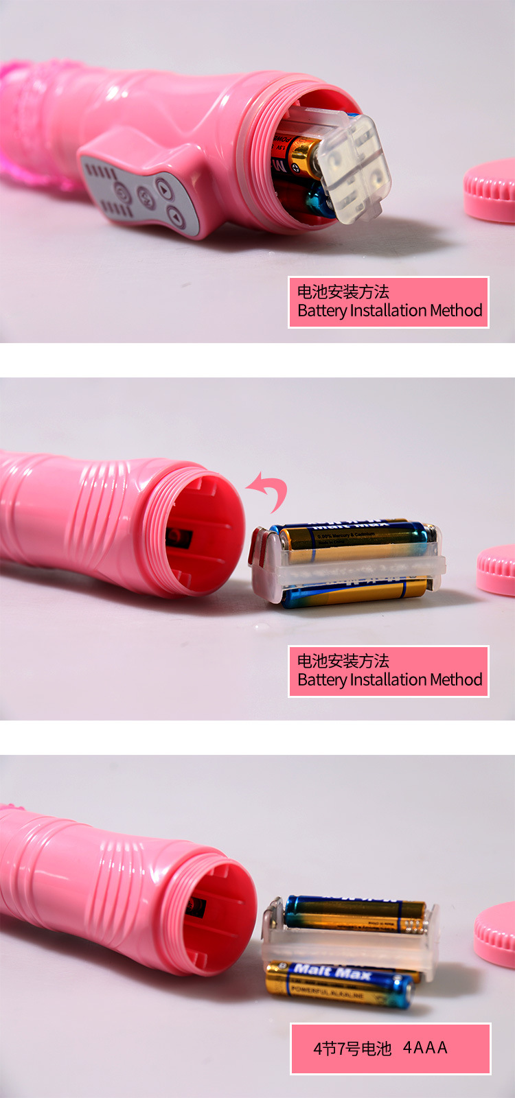 Máy rung âm đạo xoay ngoáy đính hạt cầm tay