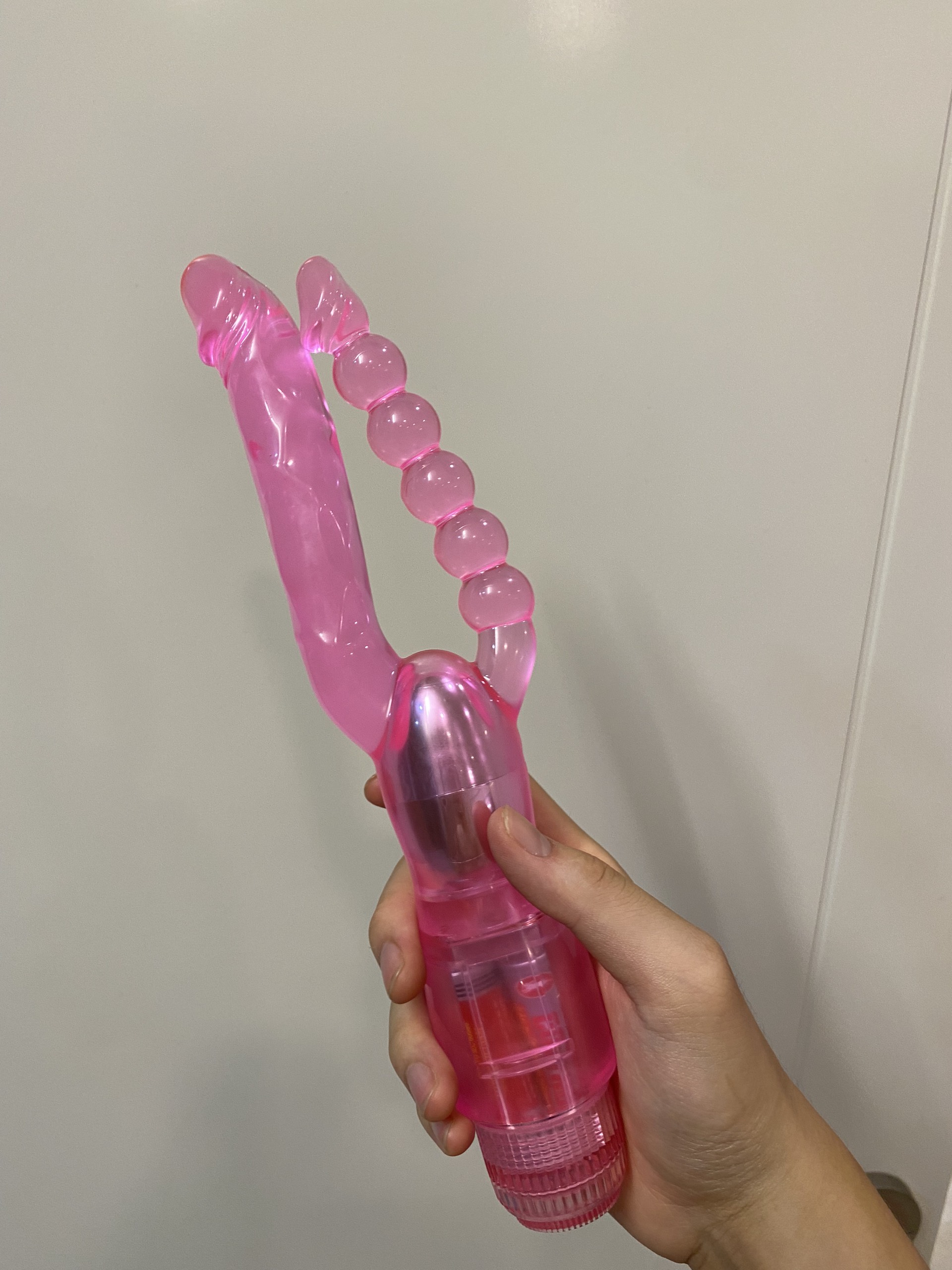 Máy rung hậu môn hai đầu dương vật và vòng bi