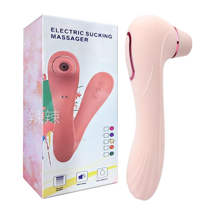 Máy rung âm đạo 2 đầu rung và hút kích thích nữ giới Electric Sucking Massager