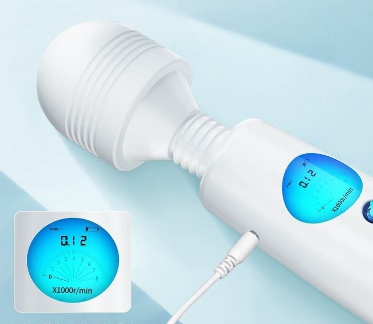 Chày rung massage âm đạo màn hình LED có lưỡi liếm gai