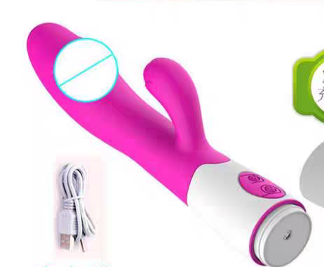 Chày rung Silicon dương vật rẽ nhánh sạc pin