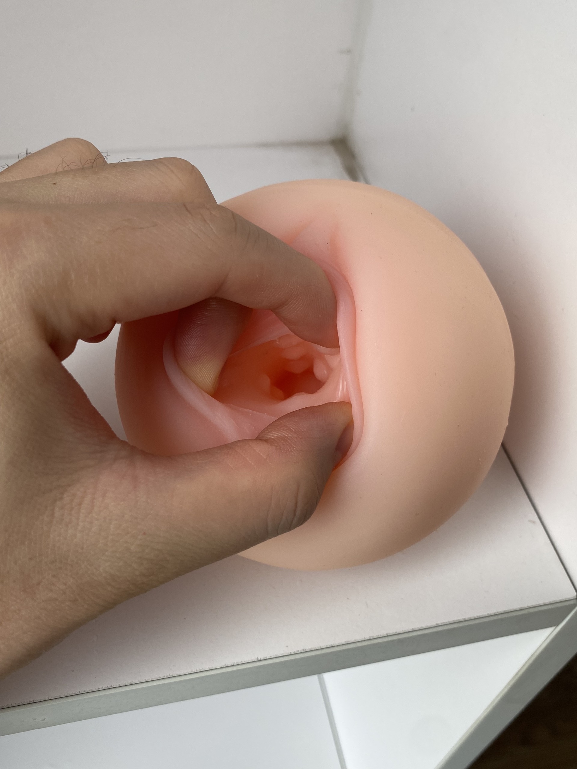 Ngực giả Silicon mềm mại có lỗ âm đạo hồng hào