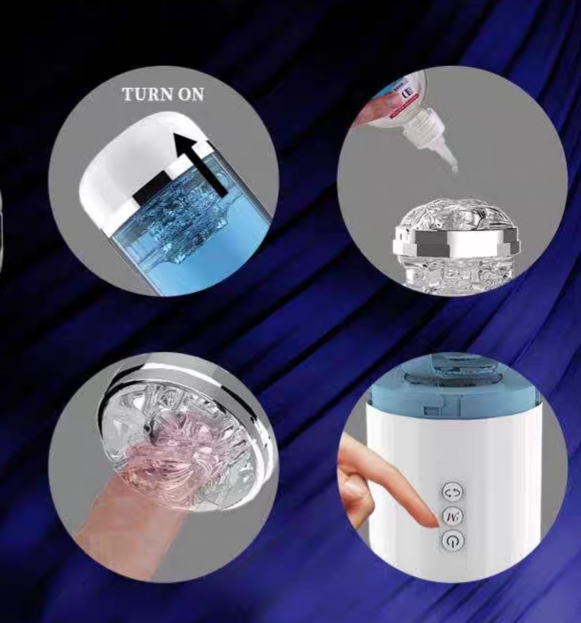 Máy thủ dâm tự động xoay thụt cao cấp