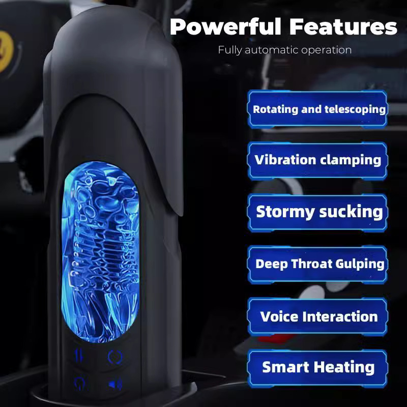 Cốc thủ dâm gắn tường thụt xoay rên la cao cấp