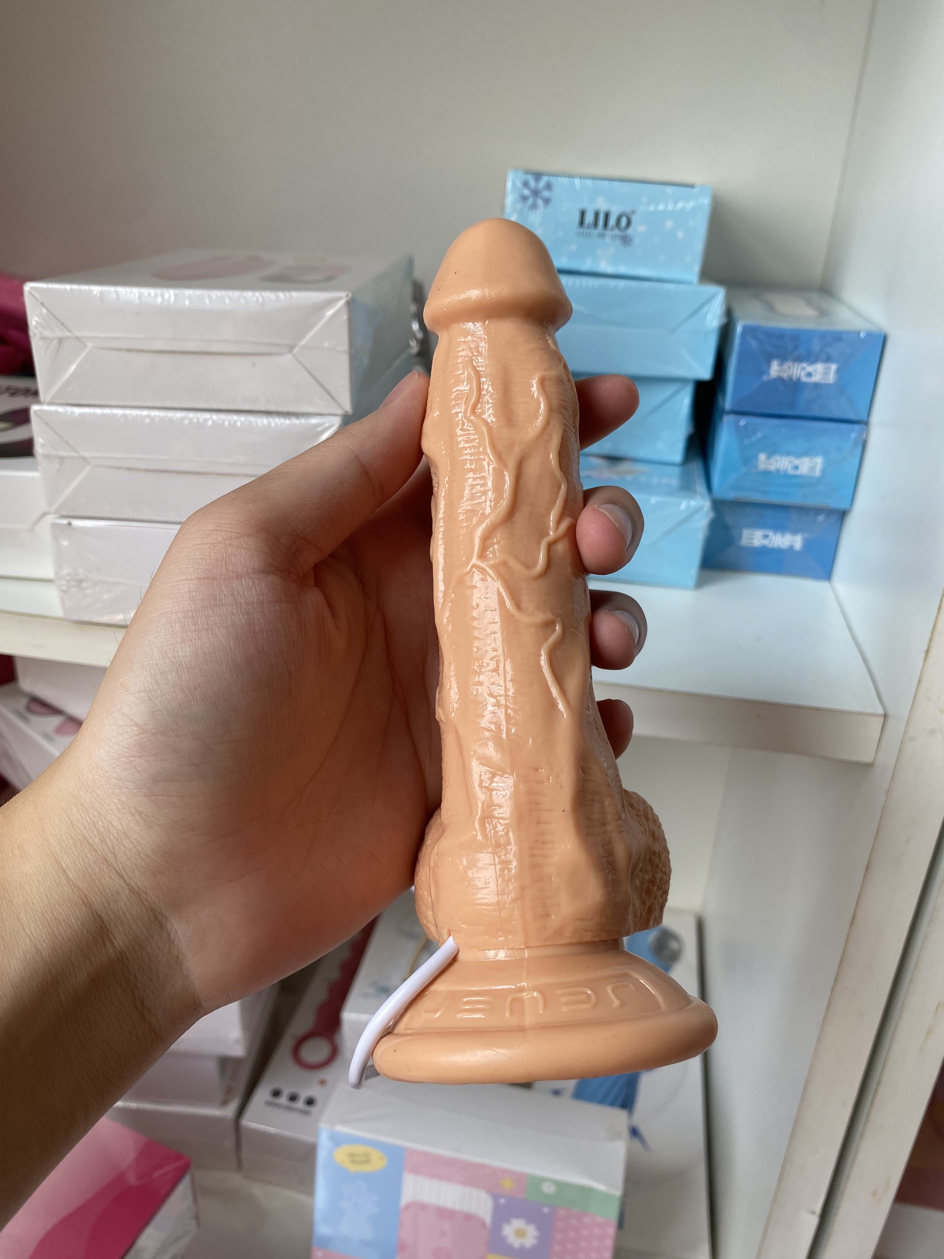 Dương vật giả Jeusn Silicon 10 chế độ rung cắm USB