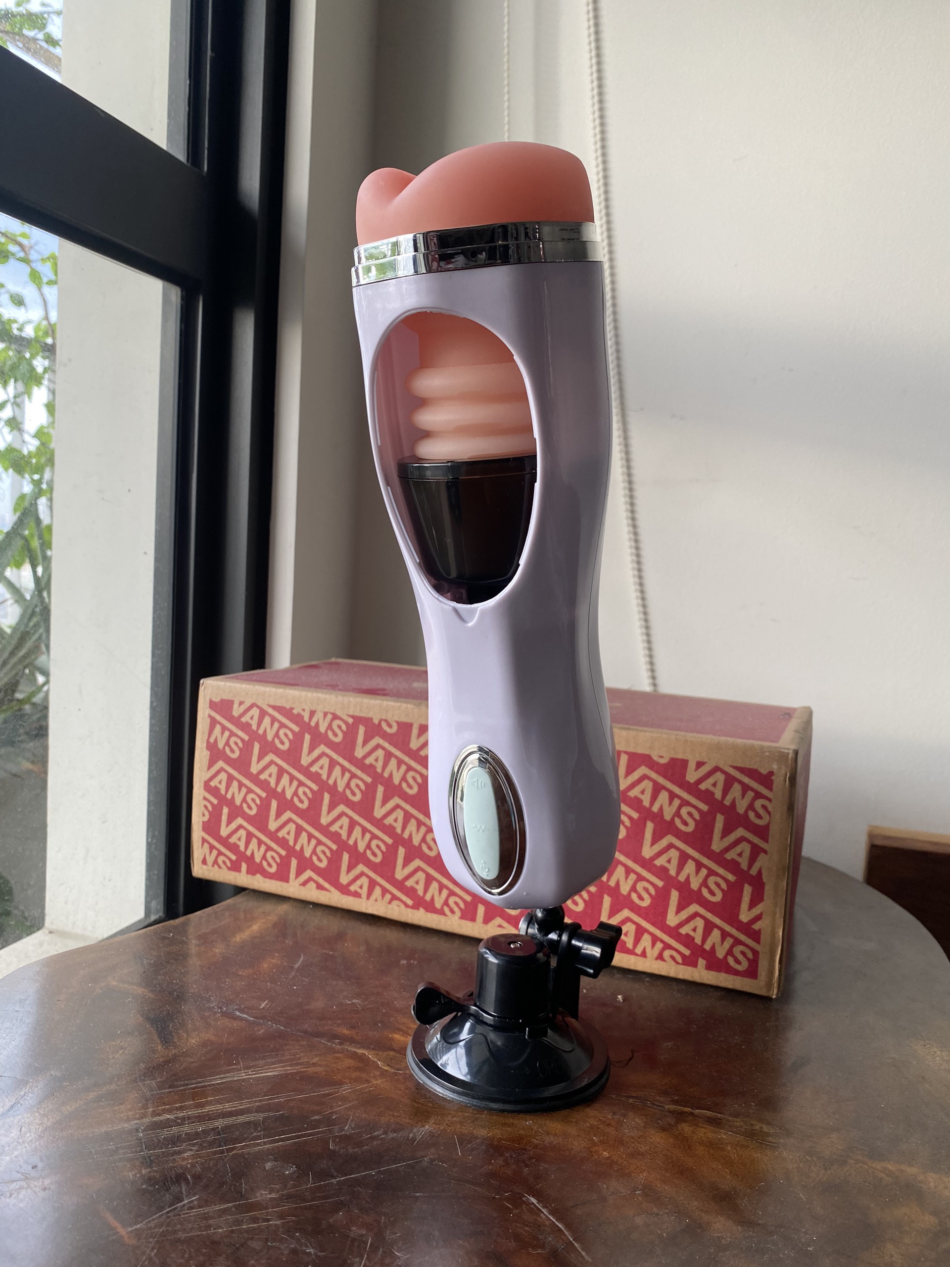 Âm đạo giả gắn tường tự động thụt rung âm thanh rên rỉ Wanle