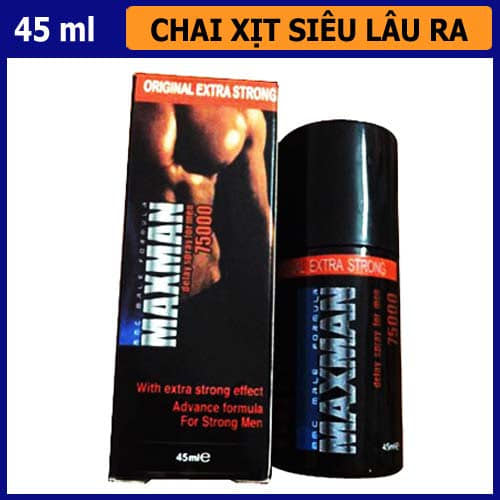 Chai xịt Maxman 75000 kéo dài thời gian quan hệ