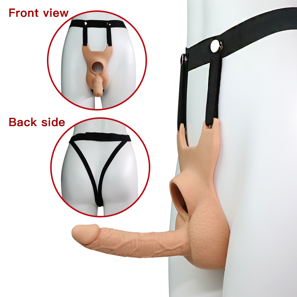 Quần dương vật giả Silicon dành cho Les gắn động cơ rung 10 chế độ