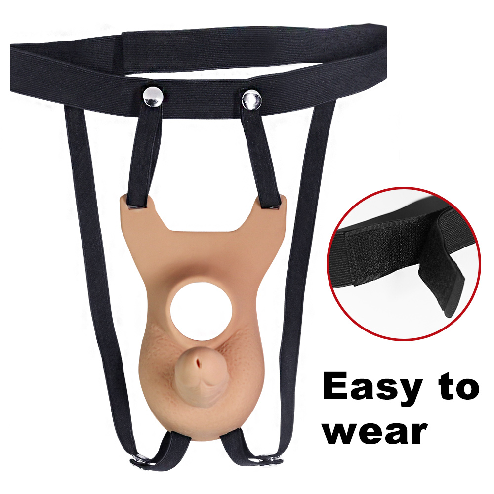 Quần dương vật giả Silicon dành cho Les gắn động cơ rung 10 chế độ