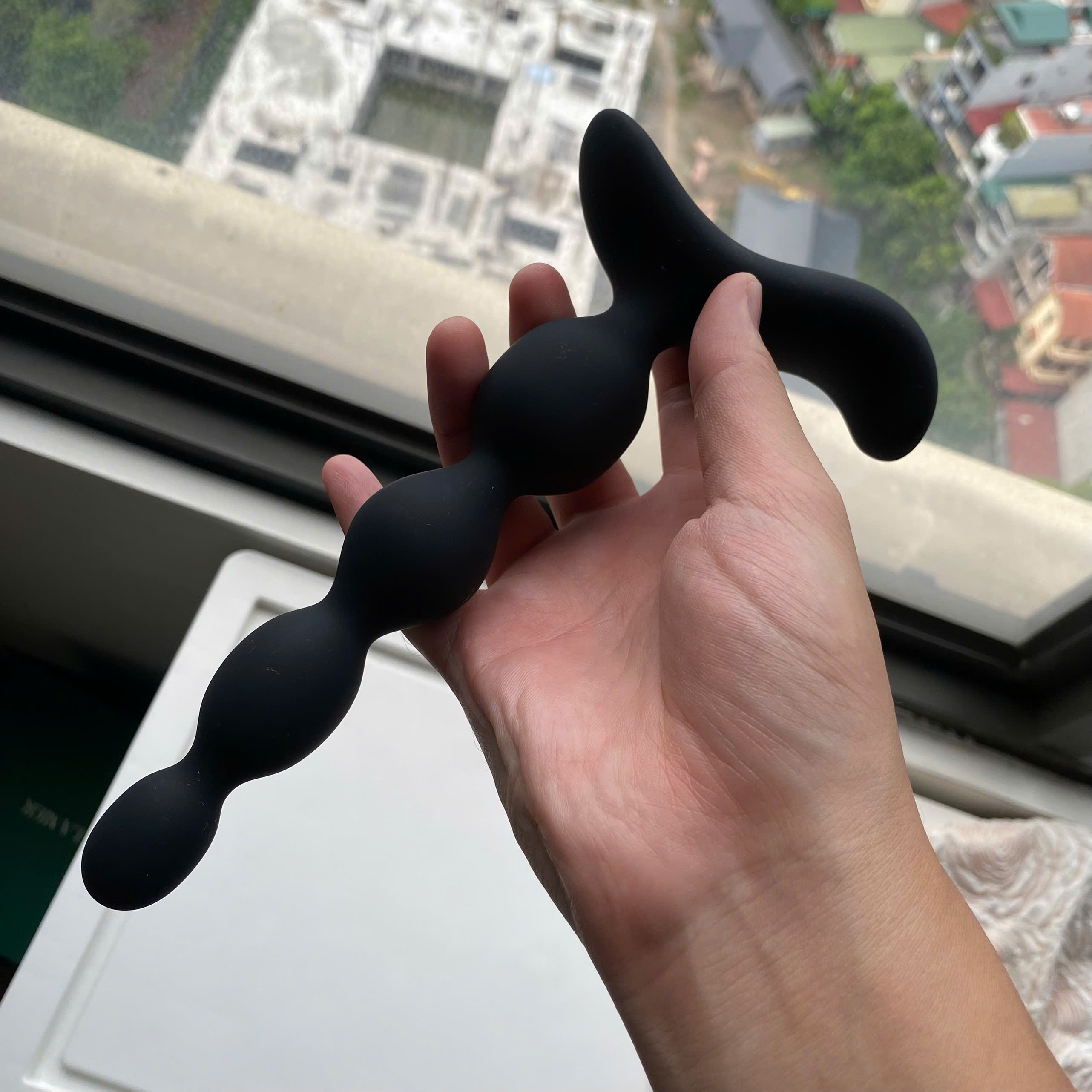 Nút hậu môn 4 hạt Silicon rung kích thích và mở rộng điểm G