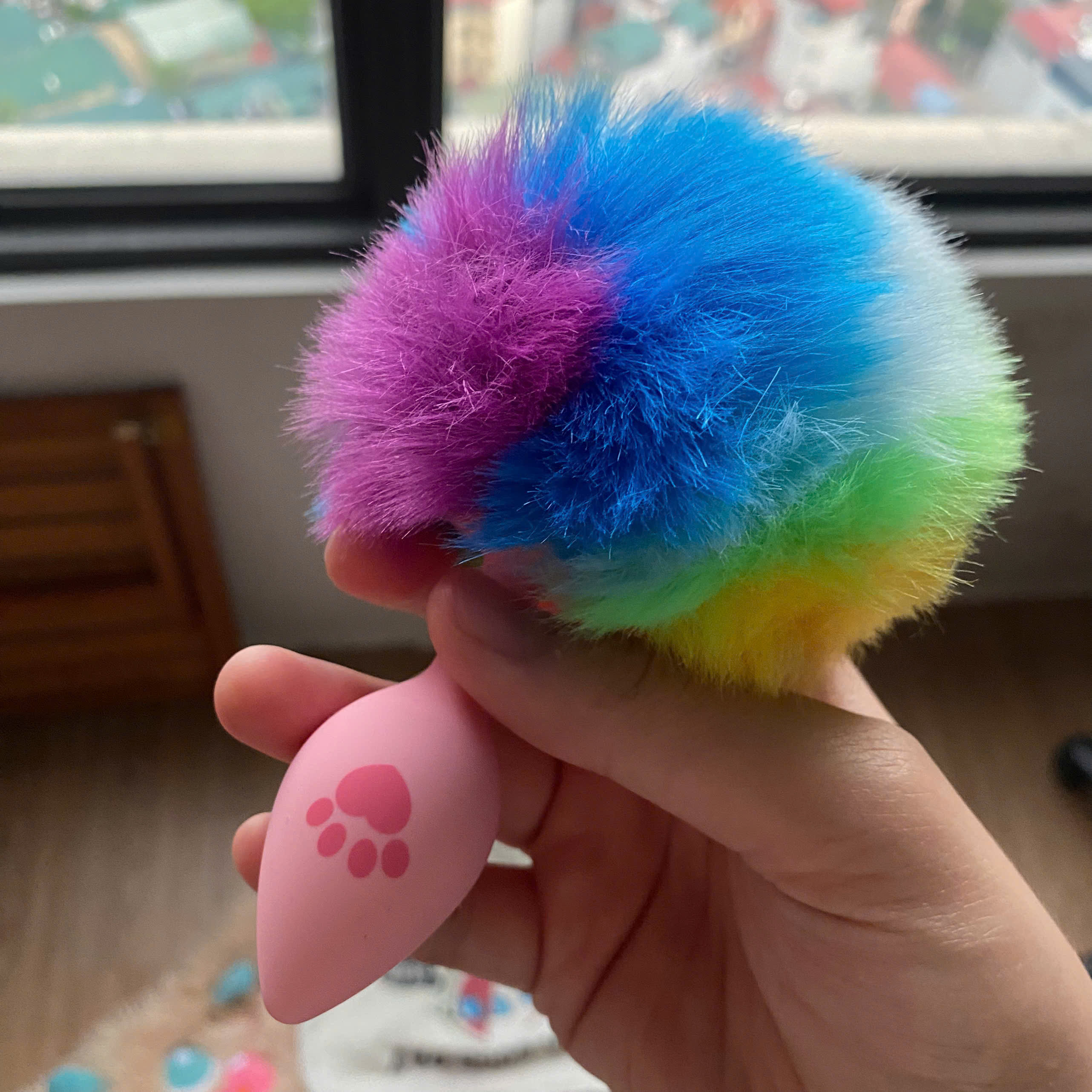 Butt plug đuôi thú nhiều màu lông mềm mịn cao cấp