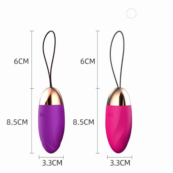 Trứng rung không dây hồng tím đồ chơi tình dục kích thích âm đạo - Ảnh 2