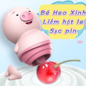 Lưỡi rung hình con heo lợn liếm hột le điểm G đầu ti