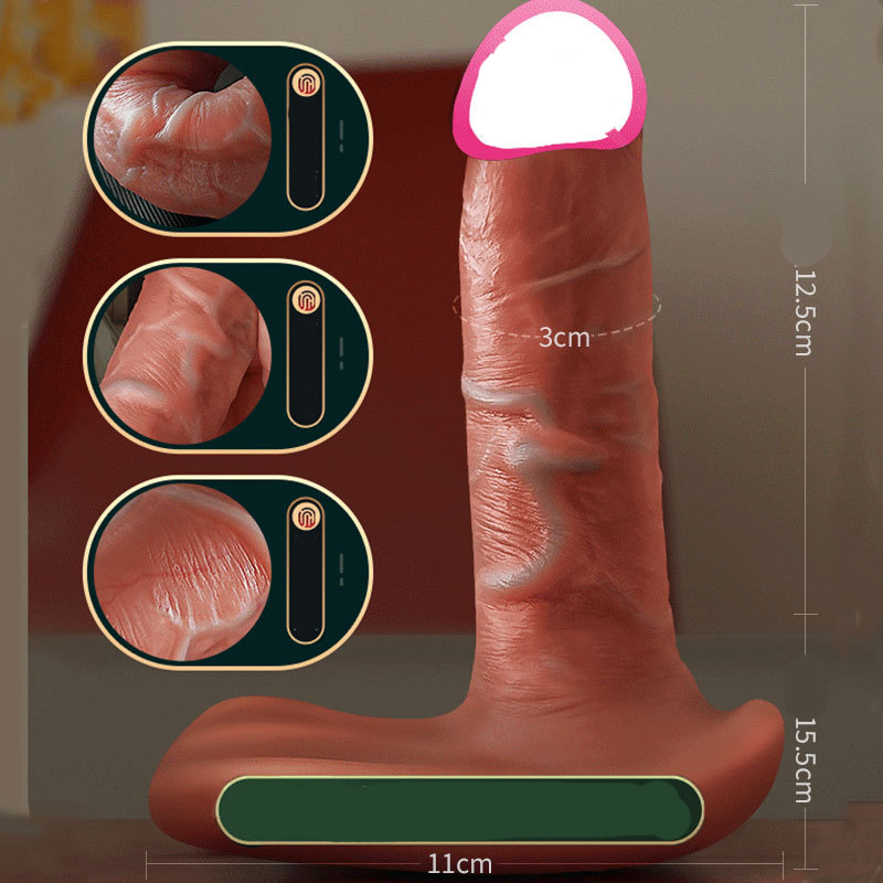 Dương vật giả rung thụt tỏa nhiệt đế dài nhét quần lót điều khiển từ xa - Ảnh 2