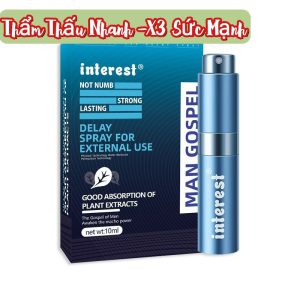 Chai xịt chống xuất tinh sớm Interest chính hãng