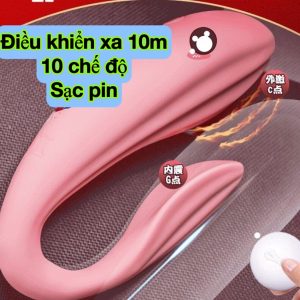 Máy rung điểm G và âm đạo điều khiển từ xa cầm tay 2 điểm chạm