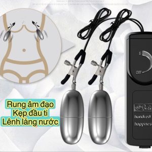 Trứng rung kẹp đầu ti nhũ hoa - Đồ chơi tình dục kích thích vòng 1