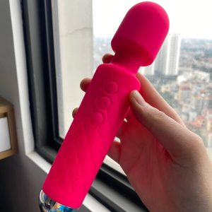 Chày rung cầm tay Silicon massage âm đạo 20 chế độ sạc pin
