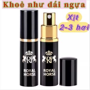Chai xịt chống xuất tinh sớm Royal Horse làm tình khỏe như ngựa