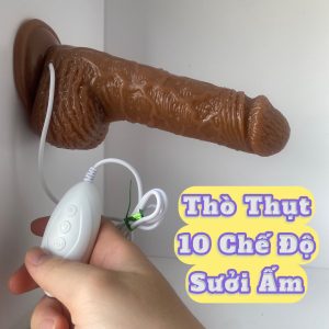 Dương vật giả thò thụt tỏa nhiệt gắn tường