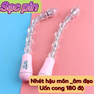Máy rung hậu môn uốn lượn sạc Pin