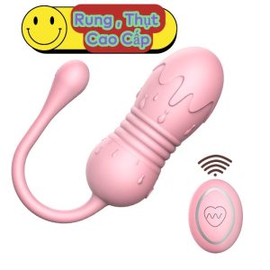 Trứng rung điều khiển từ xa rung thụt cao cấp