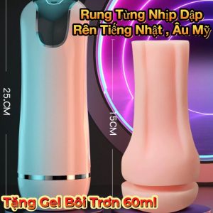 Cốc thủ dâm tự động rung và rên trong từng nhịp dập TẶNG TAI NGHE