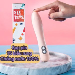 Bút rung Silicon massage âm đạo 10 chế độ rung sạc Pin