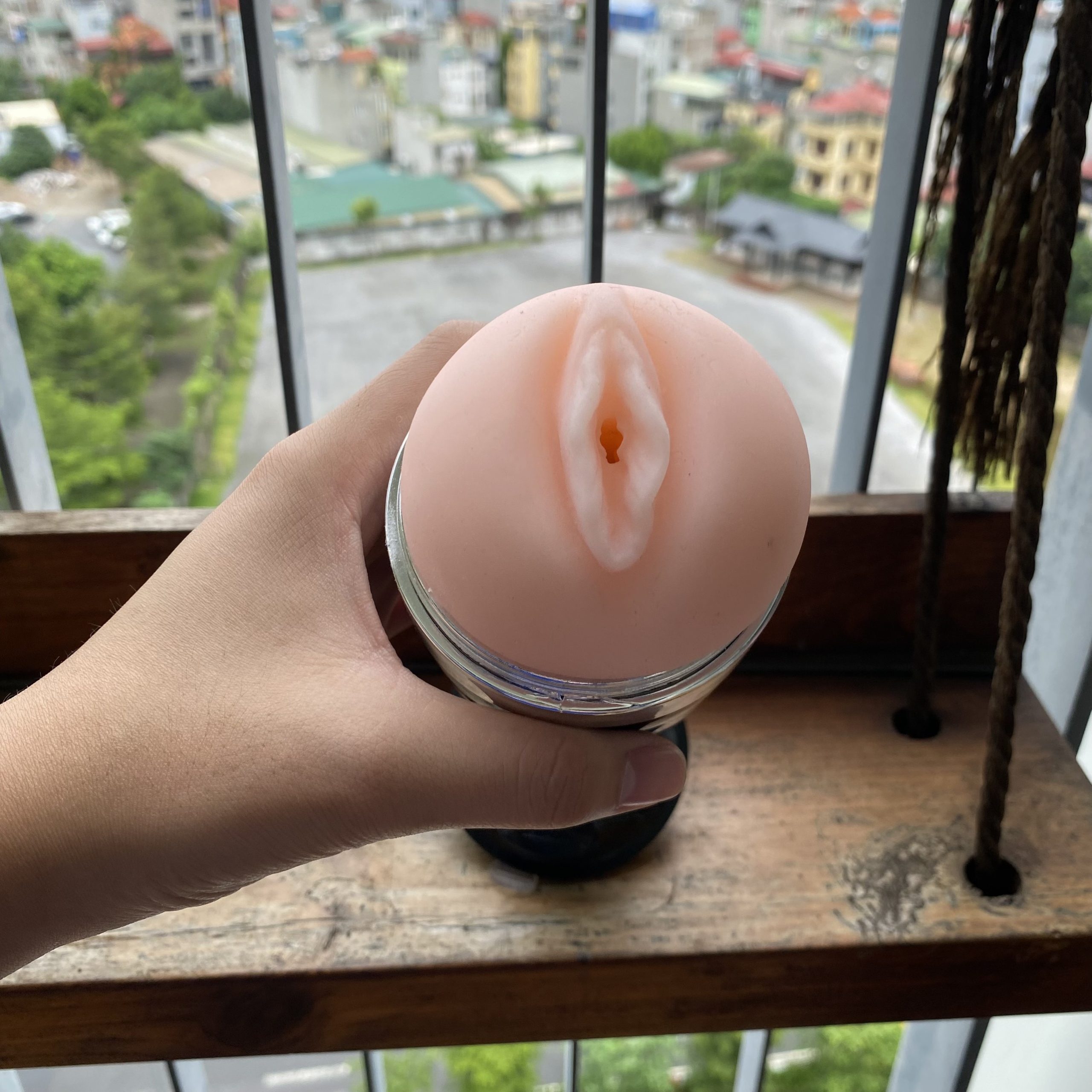 Âm đạo giả gắn tường A8 rung tự động - Ảnh 3