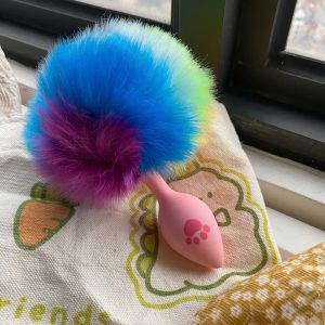 Butt plug đuôi thú nhiều màu lông mềm mịn cao cấp
