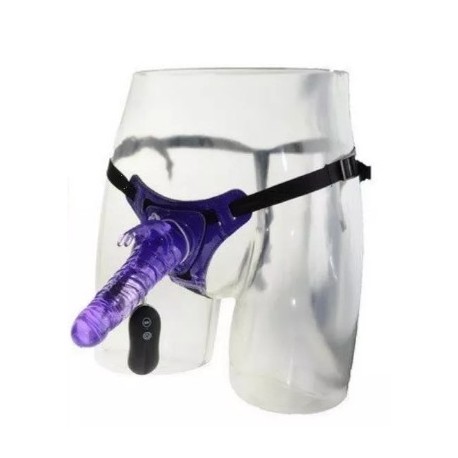 Dildo đeo hông rung 10 chế độ - Strap-on Rabbit Dong 8.5 inch cao cấp - Ảnh 6