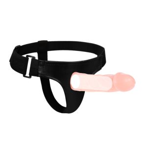 Dương Vật Giả Đeo Hông Baile Jessica Strap On Rỗng Ruột Silicone Có Dây Đai