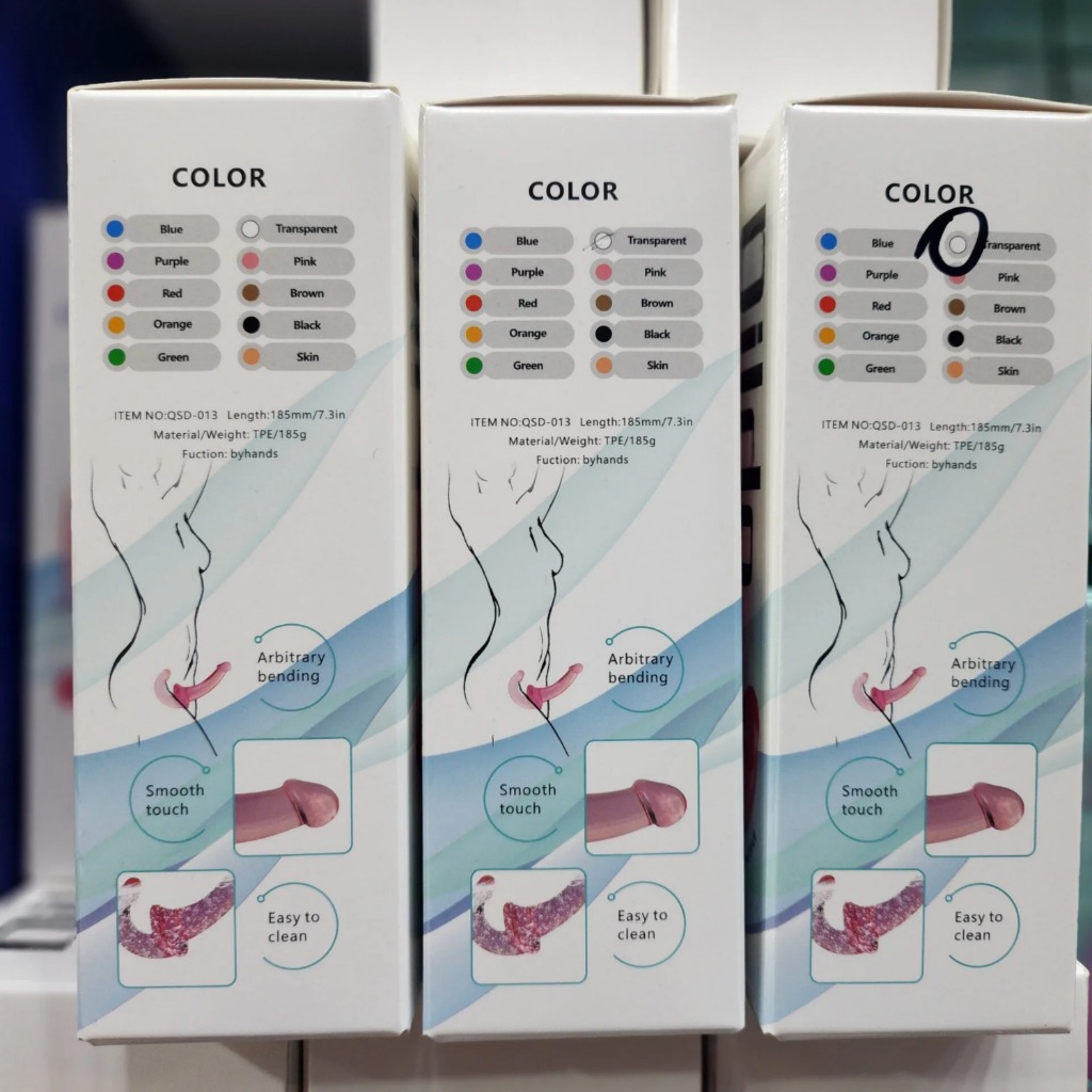 Dương vật giả hai đầu TPE trong suốt dành cho đồng tính nữ LES - Ảnh 6