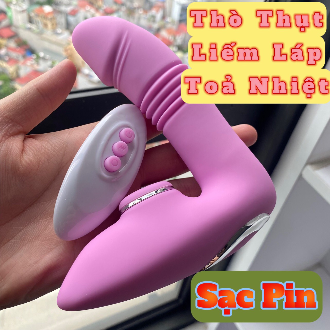 Quần lót rung cao cấp thò thụt hút tỏa nhiệt thiết kế hình dương vật