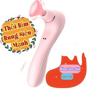 Máy rung âm đạo 2 đầu rung và hút kích thích nữ giới Electric Sucking Massager