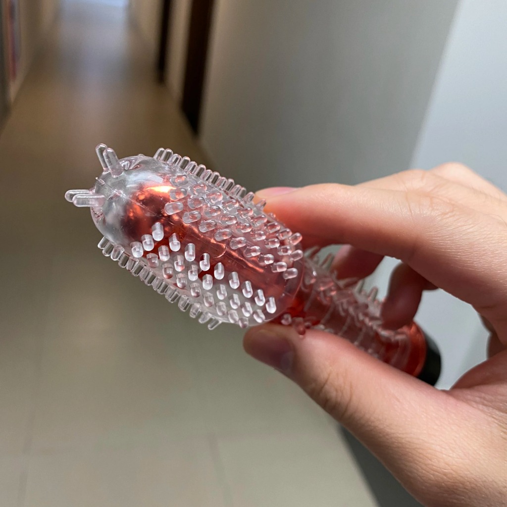 Dương vật giả có gai trong suốt cầm tay - Ảnh 5