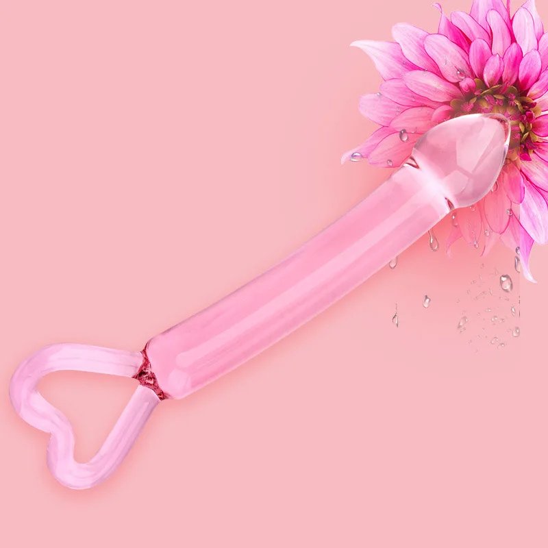 Dương vật giả pha lê hình trái tim cắm mông âm đạo - Ảnh 4