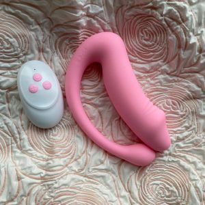 Thiết bị thủ dâm nữ 2 động cơ rung điều khiển từ xa hình dương vật