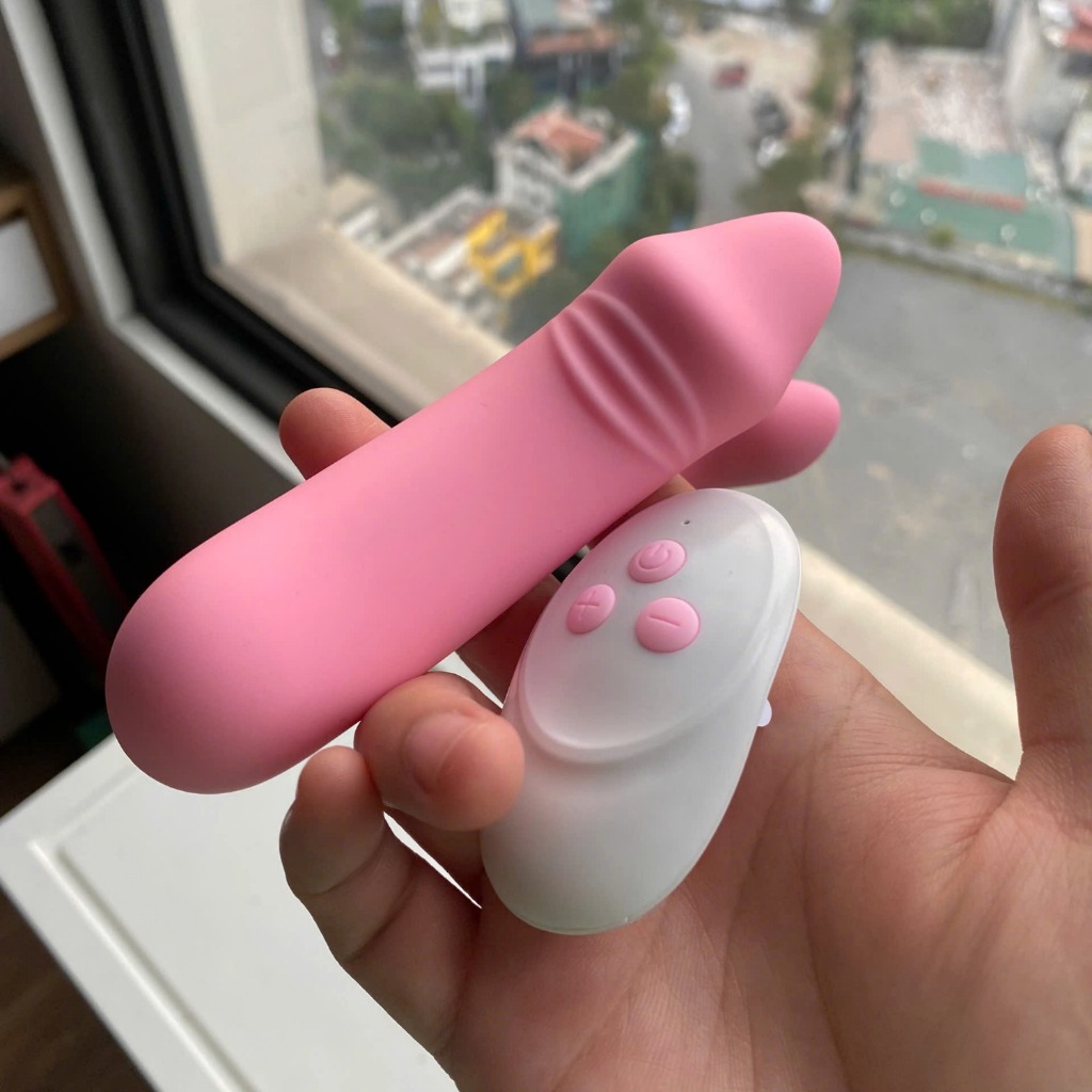 Thiết bị thủ dâm nữ 2 động cơ rung điều khiển từ xa hình dương vật - Ảnh 3