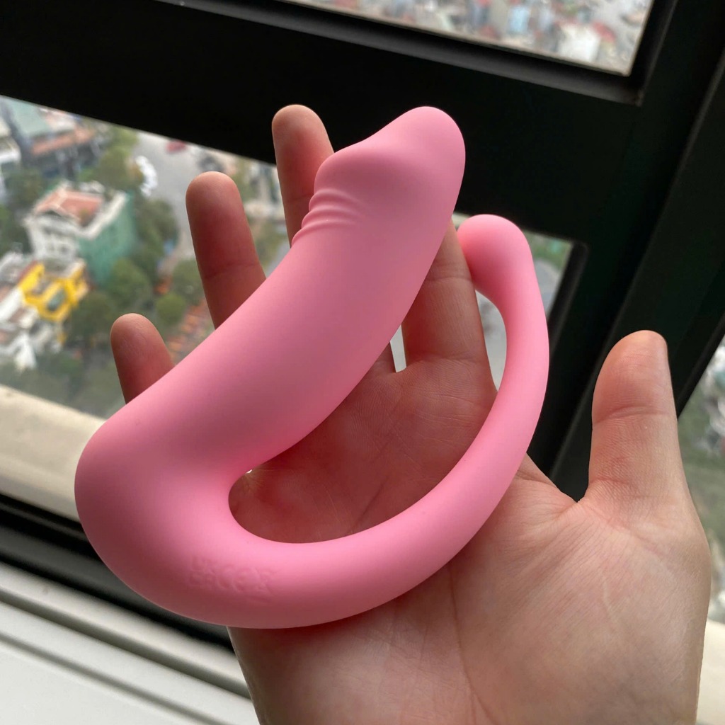 Thiết bị thủ dâm nữ 2 động cơ rung điều khiển từ xa hình dương vật - Ảnh 4