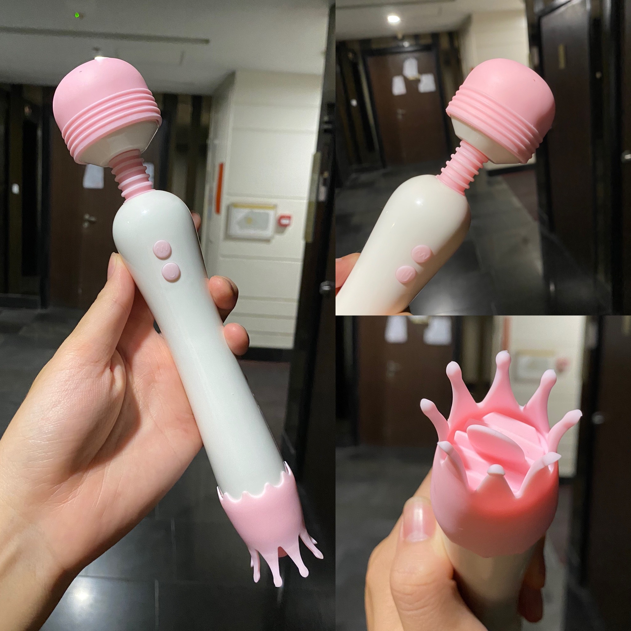 Chày rung 1 đầu tròn 1 đầu lưỡi vương miện - Ảnh 2